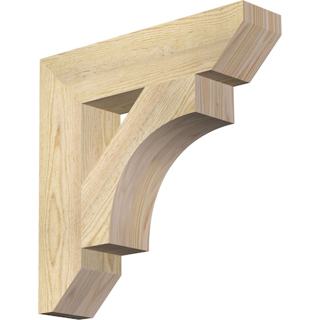 Ekena Millwork Westlake Slat Rough Sawn Bracket, Douglas Fir, 4"W x 18"D x 18"H BKT04X18X18WTL06RDF